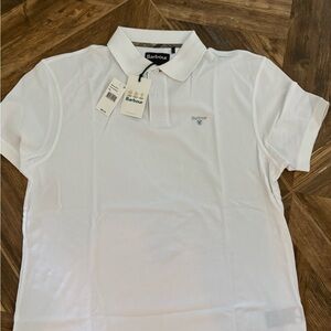 NWT New with Tags Barbour White Polo Shirt for Men Size XXL